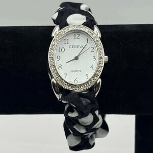 Black Poke a Dot Geneva Watch